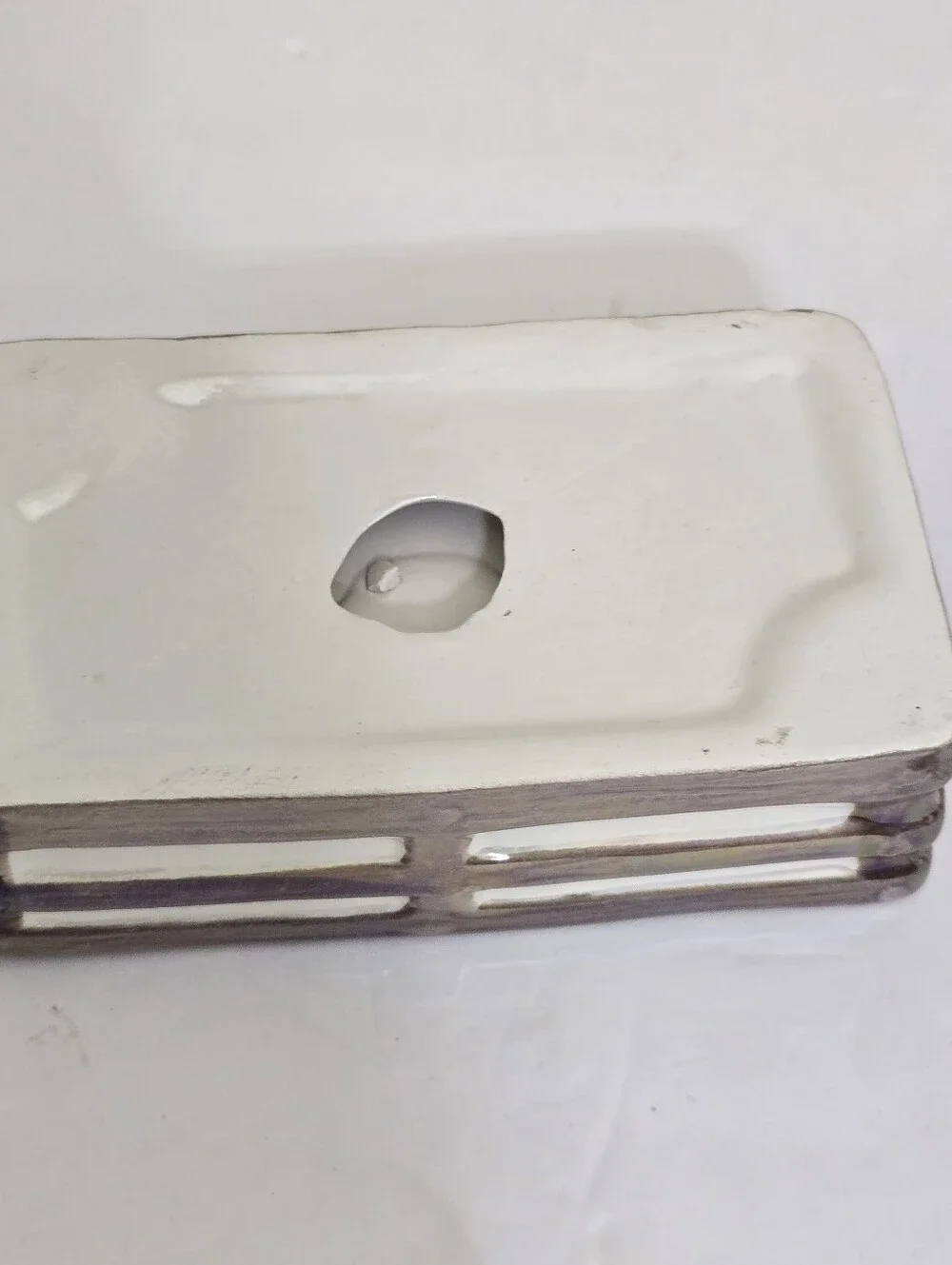 y2k PUBLIX Ceramic Salt Pepper Carrots Shaker w/Holder  Iridescent Orange Easter